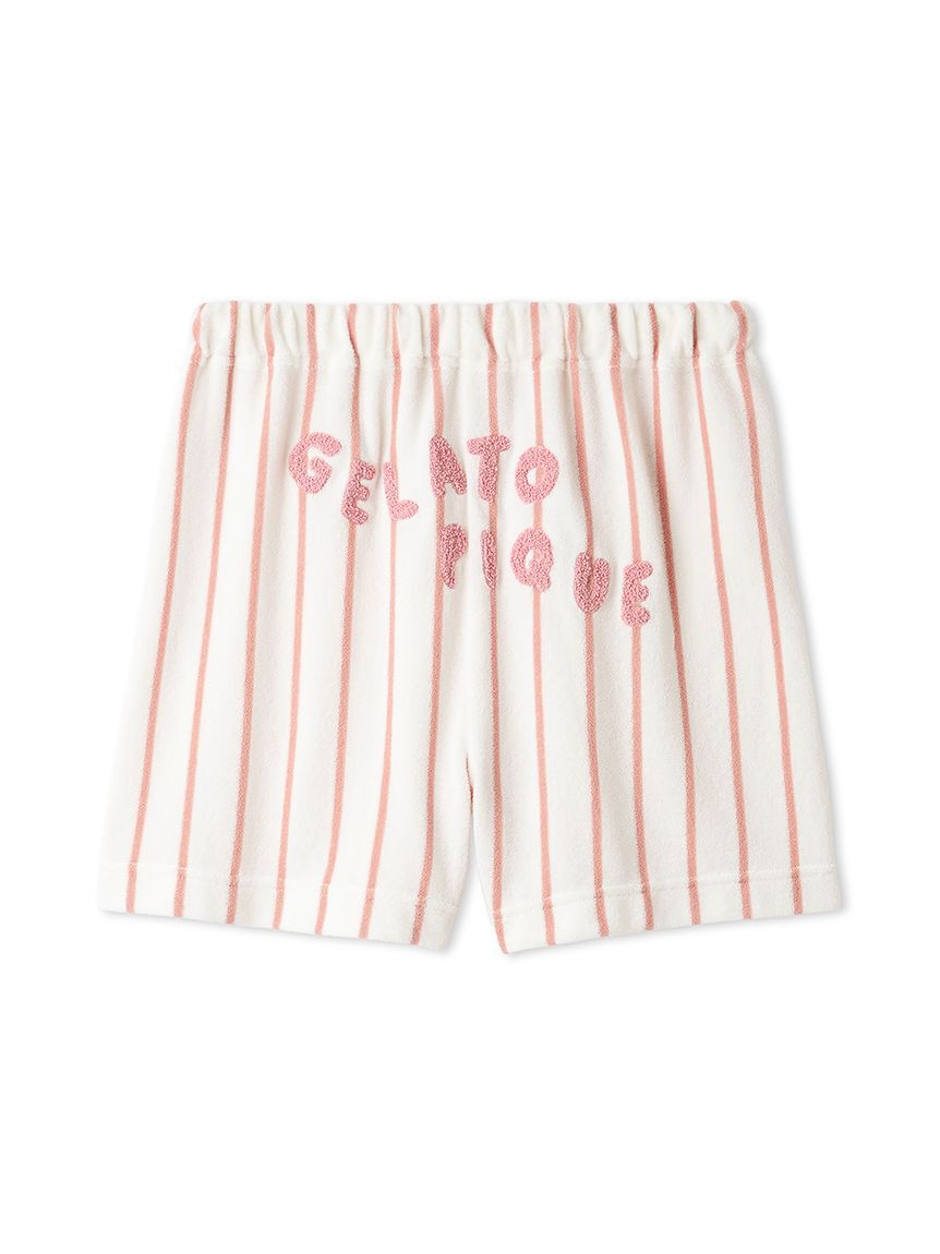 gelato pique「【UVカット】ストライプパイルショートパンツ」|ルームウェア|