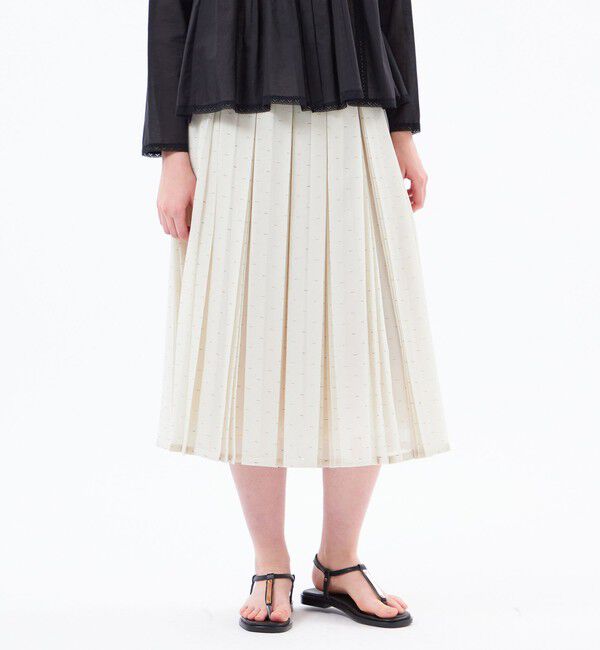 MACKINTOSH PHILOSOPHY「【WEB&一部店舗限定】【WILLINGHAM SKIRT】トリプルドットプリーツ」|スカート|オフホワイト