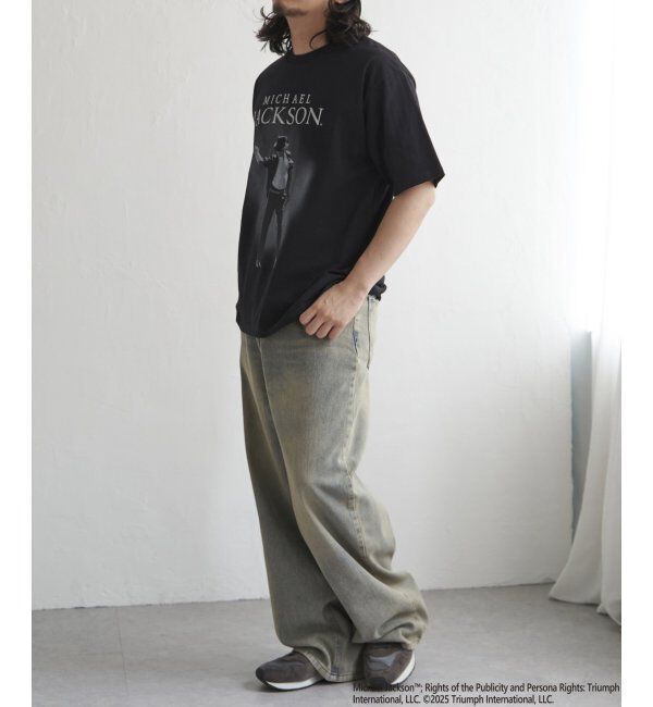 VENCE share style「デニムバギーパンツ」|デニム|