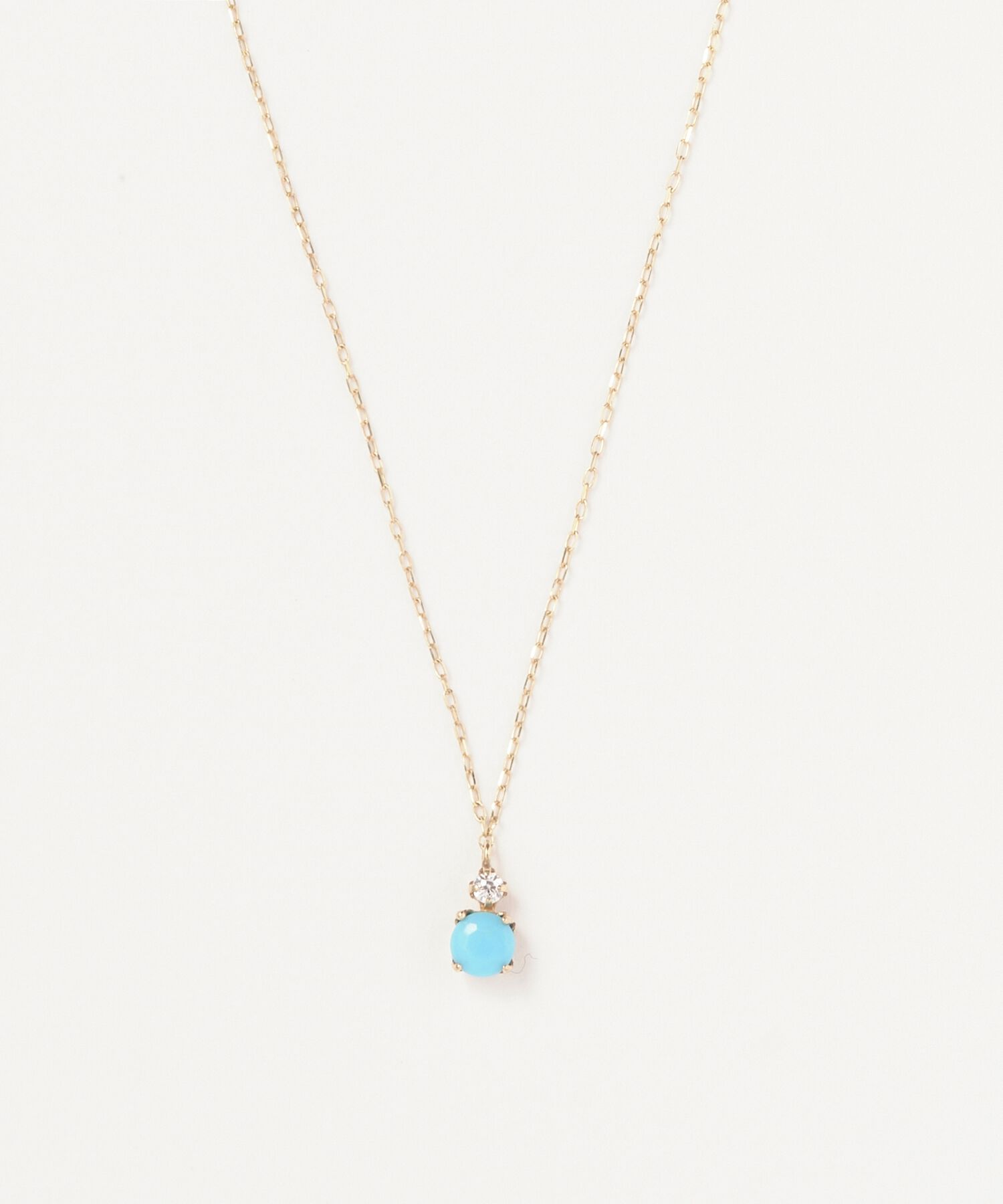 Phoebe「【K10】ジュエルラックネックレス　ターコイズ/BOX付き/全長:40cm」|ネックレス|