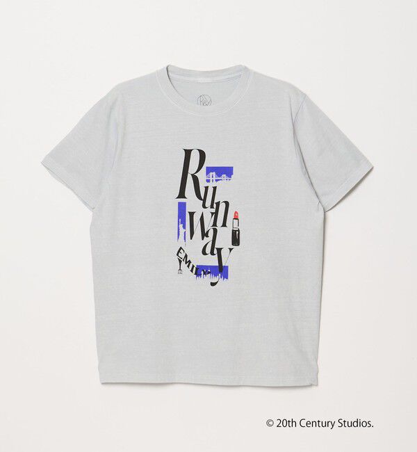 BEAUTY&YOUTH UNITED ARROWS「【別注】＜プラダを着た悪魔2＞ シアー プリント Tシャツ」|Tシャツ・カットソー|LT.GRAY