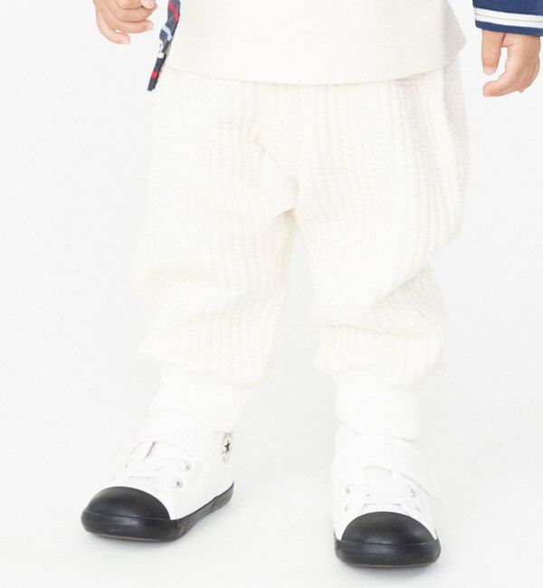 SHIPS KIDS「SHIPS KIDS:80～90cm / ストライプ キルト パンツ」|その他|オフホワイト