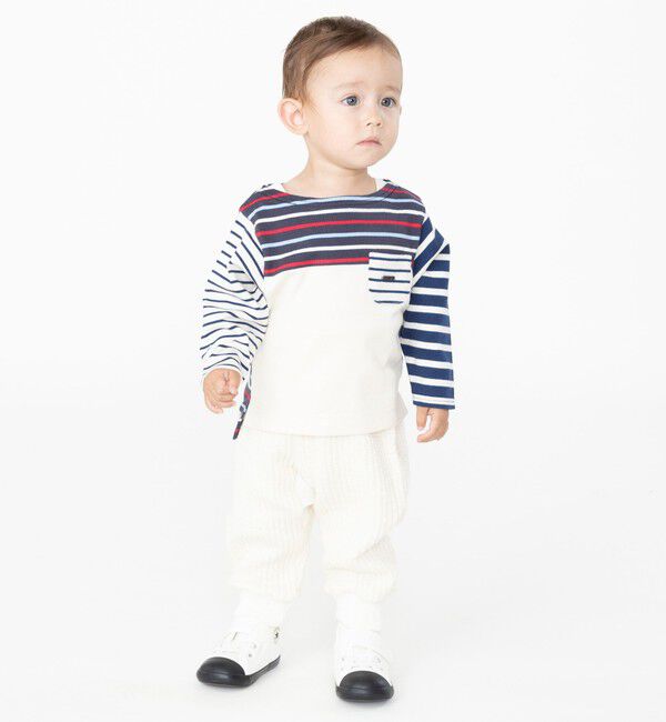 SHIPS KIDS「SHIPS KIDS:80～90cm / ストライプ キルト パンツ」|その他|