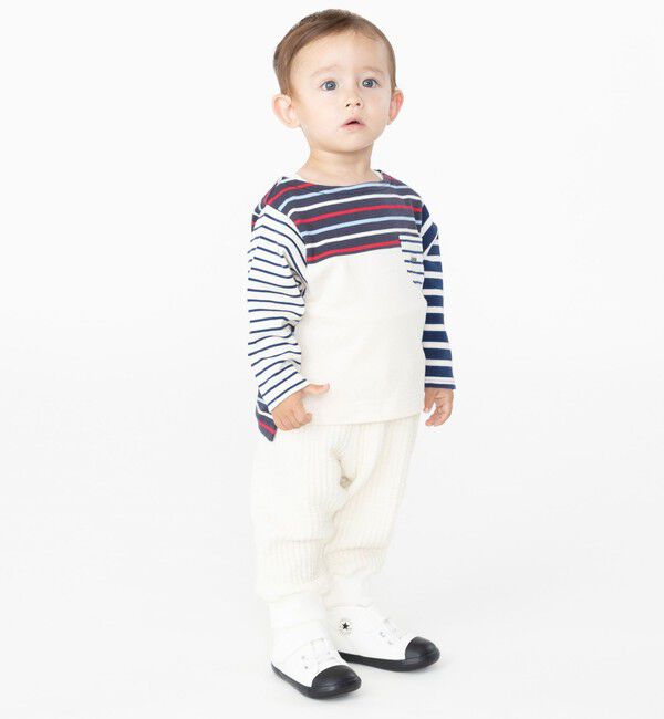 SHIPS KIDS「SHIPS KIDS:80～90cm / ストライプ キルト パンツ」|その他|