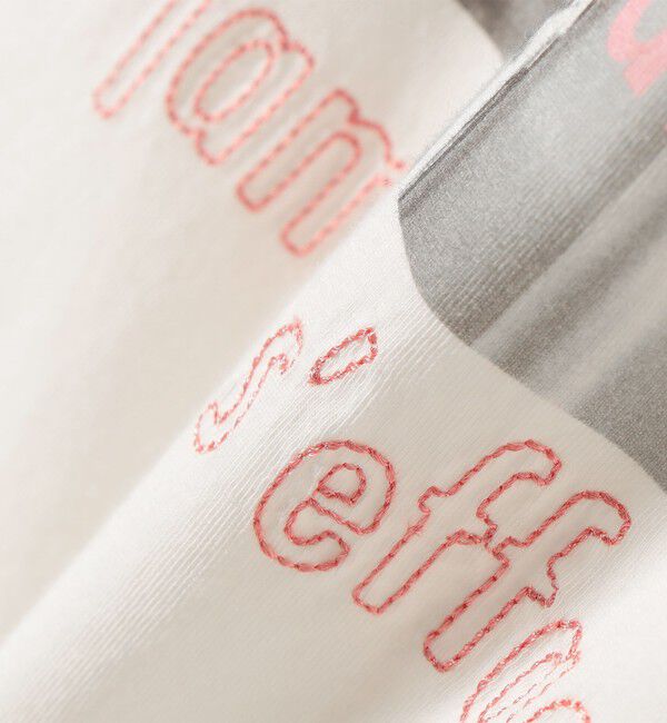 SHIPS for women「《一部追加予約》【WEB限定】オーガニック コットン 5分袖 フォト TEE」|Tシャツ・カットソー|