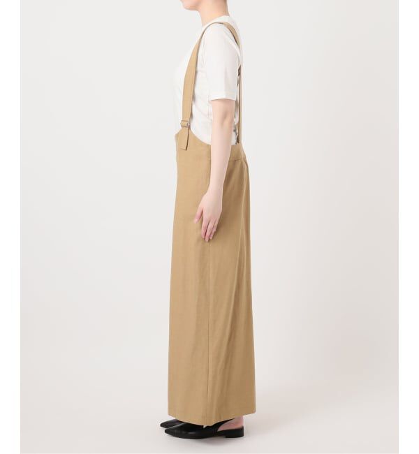 SLOBE IENA「《WEB限定》アイラインフロントジップジャンパースカート」|ワンピース|