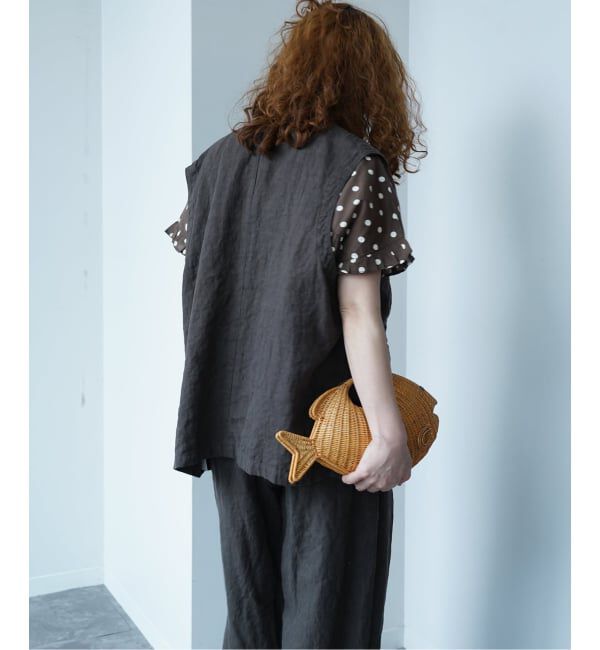 journal standard luxe「リネンヘリンボン ベスト」|ダウンベスト・ベスト|