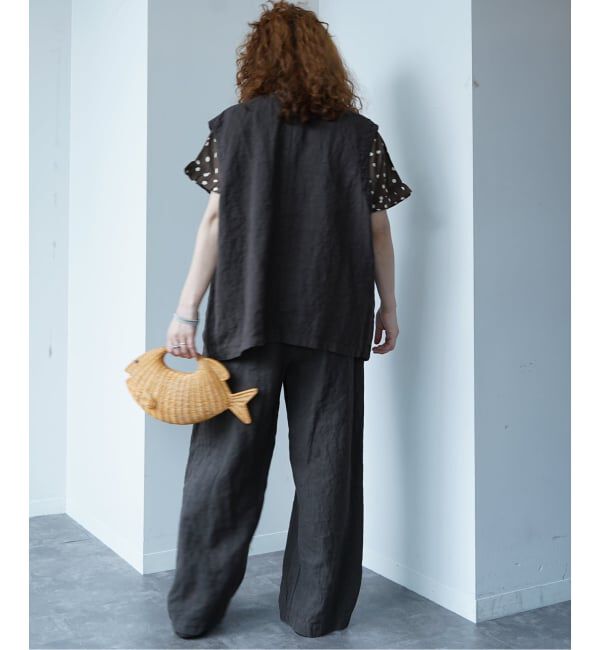 journal standard luxe「リネンヘリンボン ベスト」|ダウンベスト・ベスト|