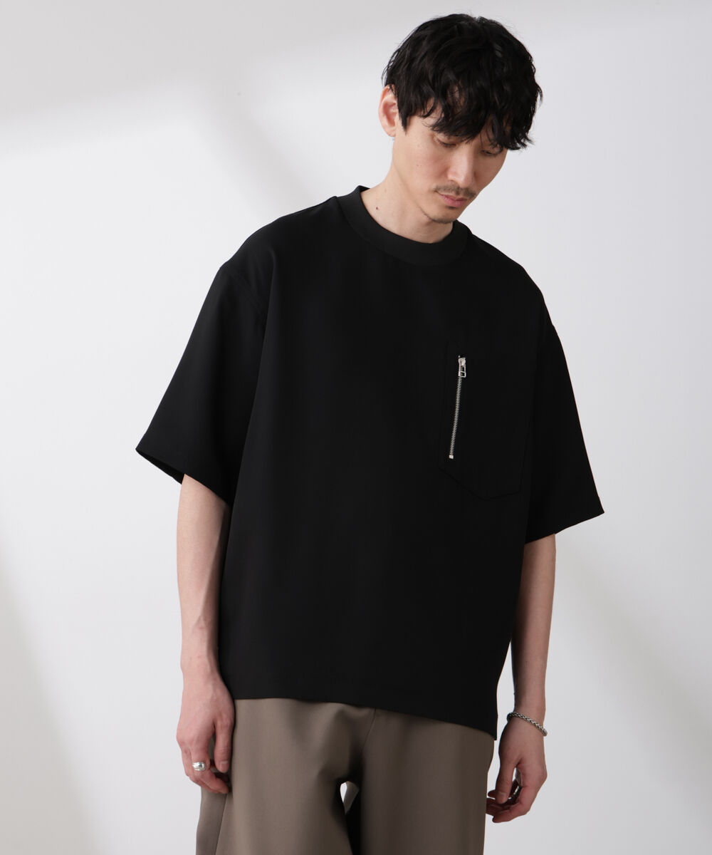 nano･universe「Epoche ZIP Tシャツ」|Tシャツ・カットソー|ブラック