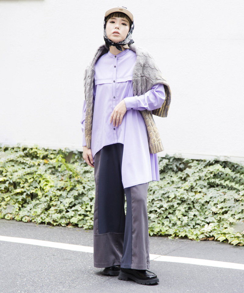  「ストライプ切替パンツ」|その他|