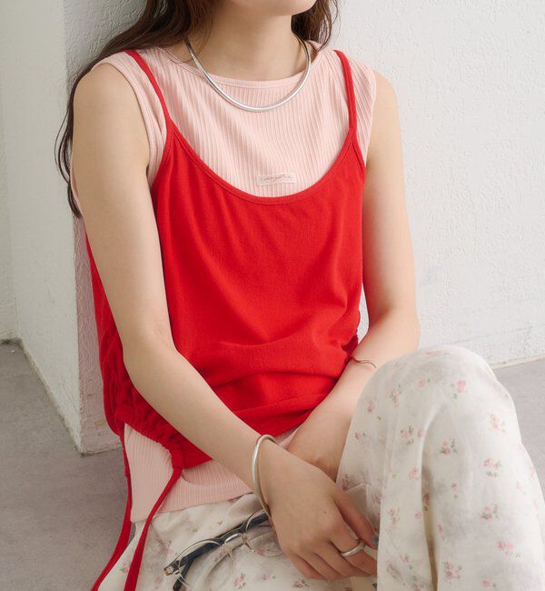  「シアーレイヤードキャミSET」|Tシャツ・カットソー|