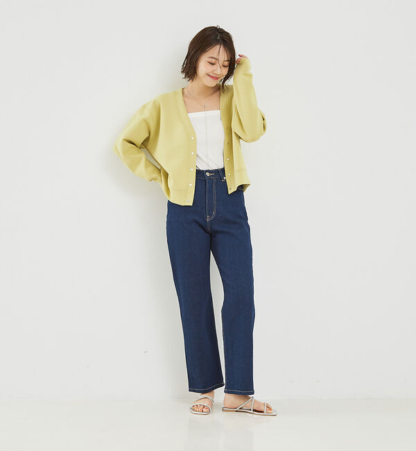 abahouse mavie「【セットアップ対応】シルキーダンボールカーディガン」|カーディガン|