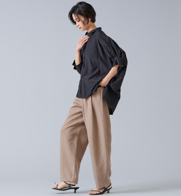 Liesse「オーガニックコットンワイドシャツ」|シャツ・ブラウス|