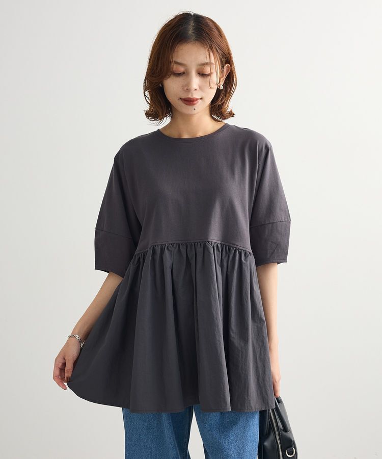 Green Parks「・ELENCARE DUE ハイブリットTEE」|Tシャツ・カットソー|Charcoal Gray