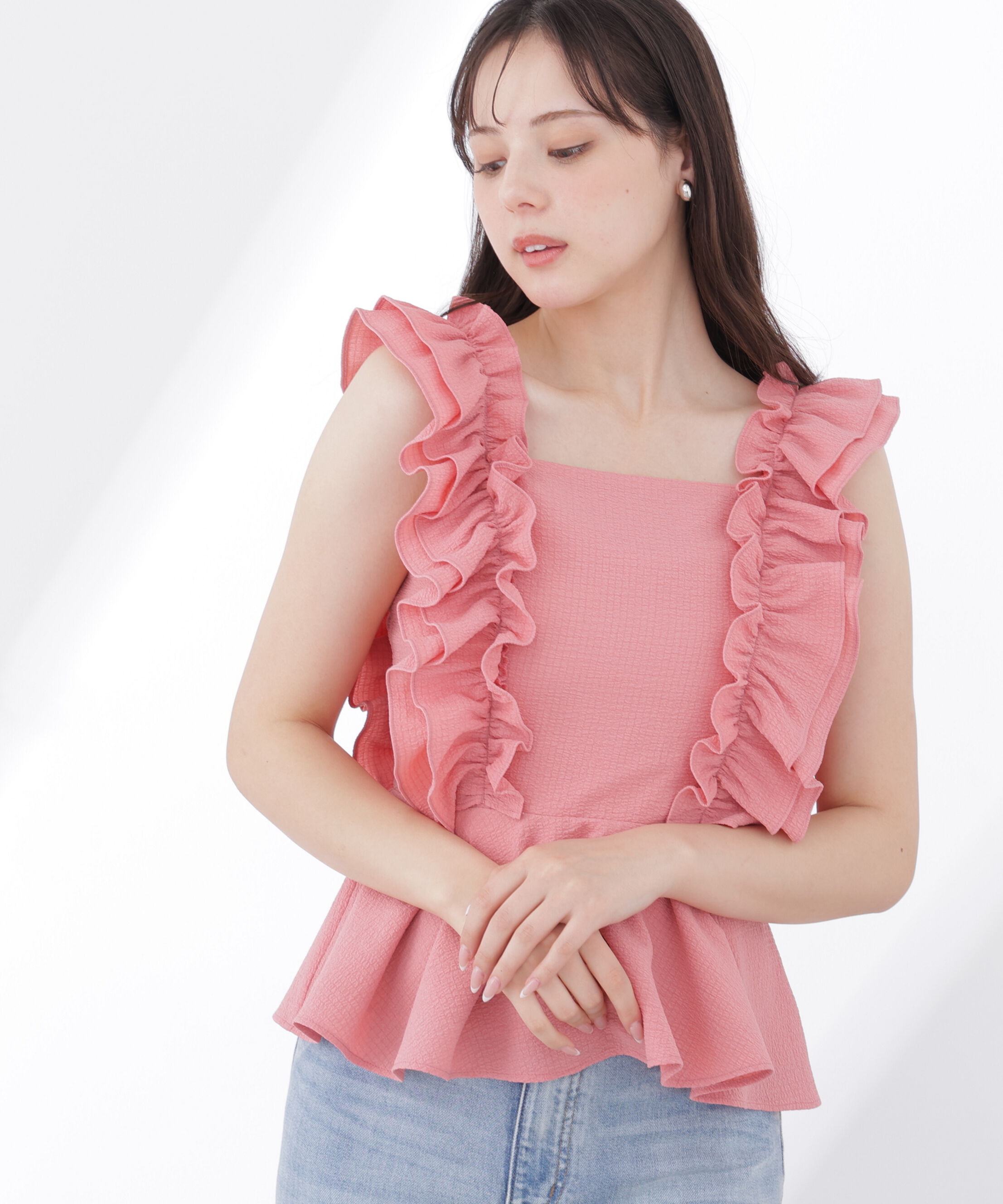 PROPORTION BODY DRESSING「フリルブラウス　26SS」|シャツ・ブラウス|