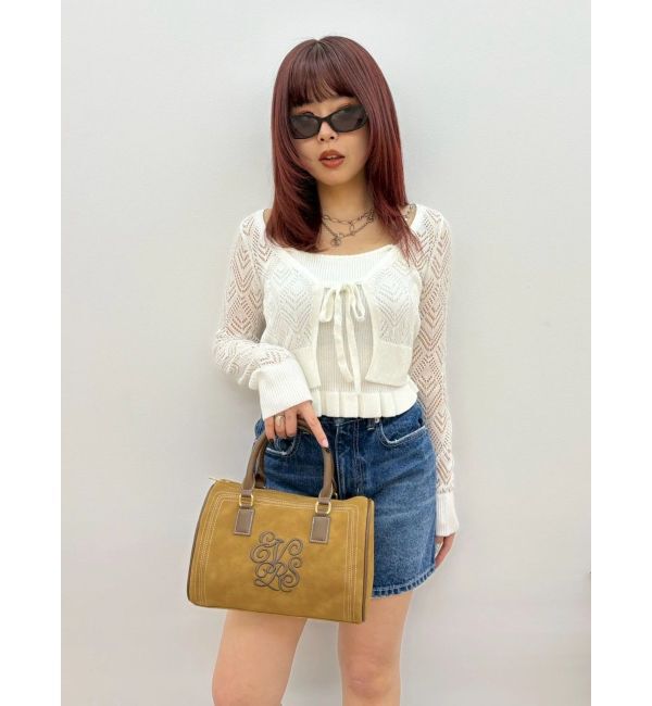 EVRIS「エンブレムステッチボストンBAG」|ボストンバッグ|