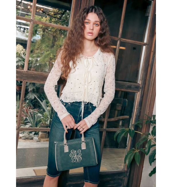 EVRIS「エンブレムステッチボストンBAG」|ボストンバッグ|