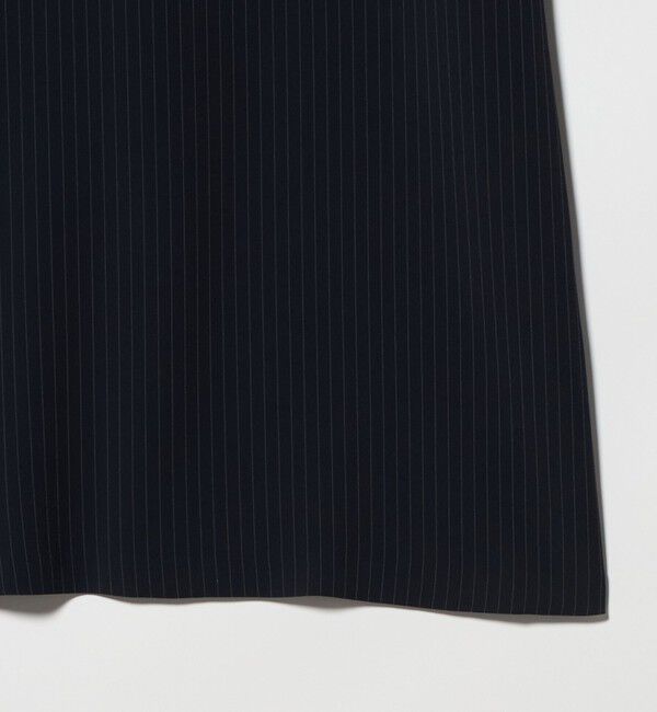 UNITED ARROWS「Drapy ピンストライプ ショートスリーブ ワンピース ‐ウォッシャブル‐」|ワンピース|