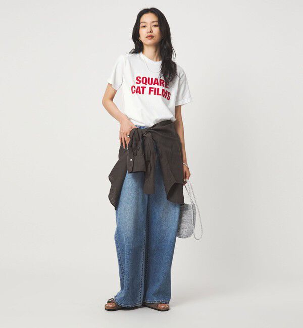 UNITED ARROWS green label relaxing「【別注】＜SQUARE CATFILMS＞フォトプリント Tシャツ」|Tシャツ・カットソー|