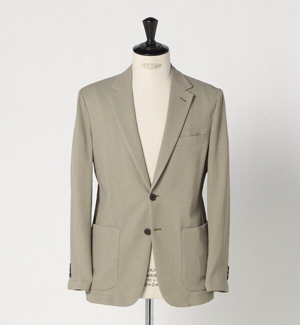 UNITED ARROWS green label relaxing「A+ air Pメッシュ L/STD 2P ジャケット -ウォッシャブル・ストレッチ・通気性-」|テーラードジャケット|BEIGE