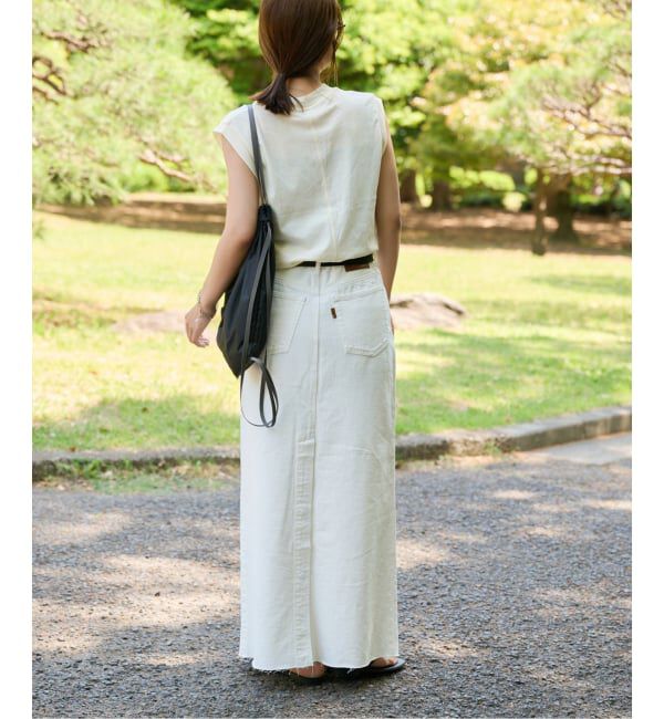 OUTDOOR PRODUCTS Usual Things「≪予約≫ULTライトデニムスリットリーンスカート」|スカート|