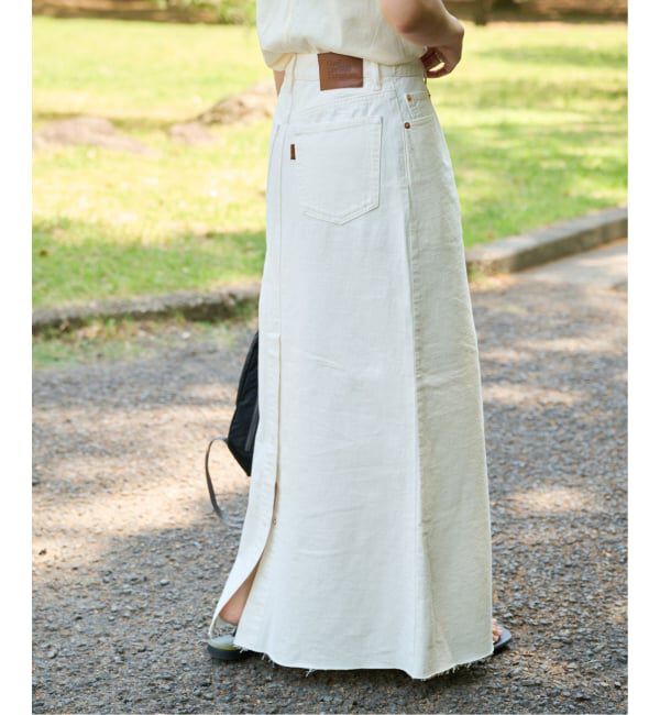 OUTDOOR PRODUCTS Usual Things「≪予約≫ULTライトデニムスリットリーンスカート」|スカート|