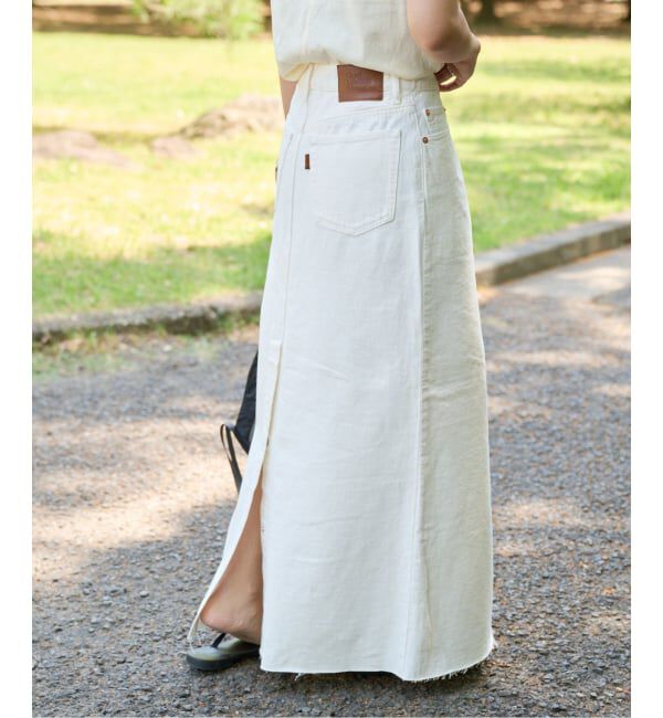 OUTDOOR PRODUCTS Usual Things「≪予約≫ULTライトデニムスリットリーンスカート」|スカート|