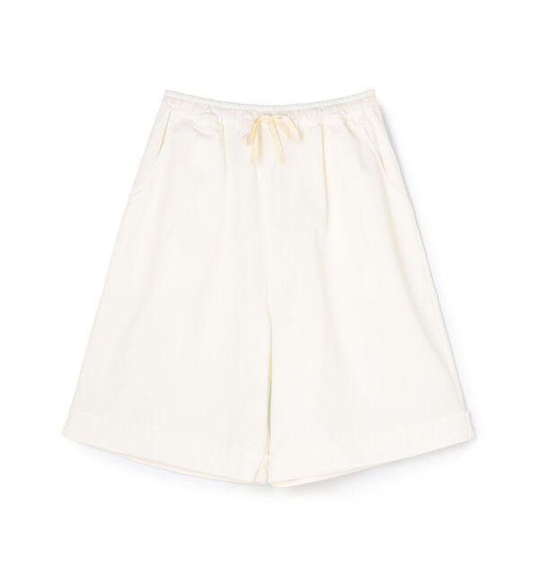 TOMORROWLAND GOODS「NITTO CAMA BERMUDA イージーハーフパンツ」|キュロット|11 ホワイト