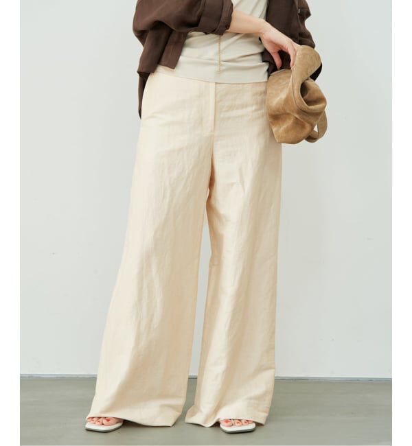 Plage「《予約》Linen Mix Wide パンツ」|その他|