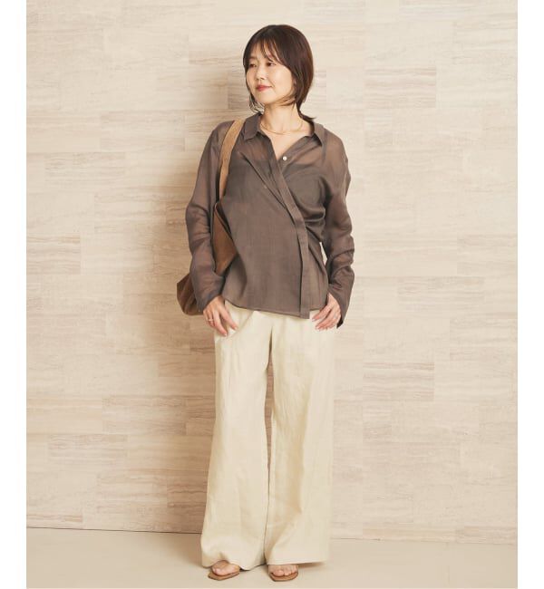 Plage「《予約》Linen Mix Wide パンツ」|その他|