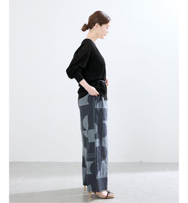 IENA「《予約/アンサンブル対応/手洗い可》ハイツイストリネンVネックカーディガン」|カーディガン|
