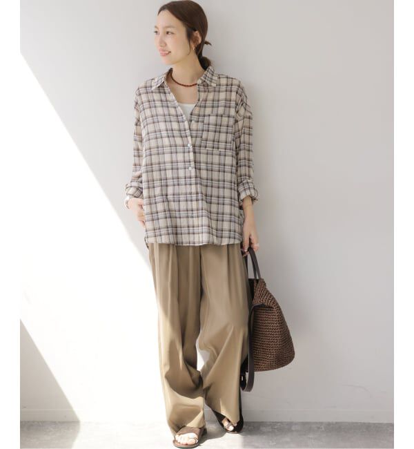 JOURNAL STANDARD relume「《予約》コットンチェックワッシャーシャツ」|シャツ・ブラウス|