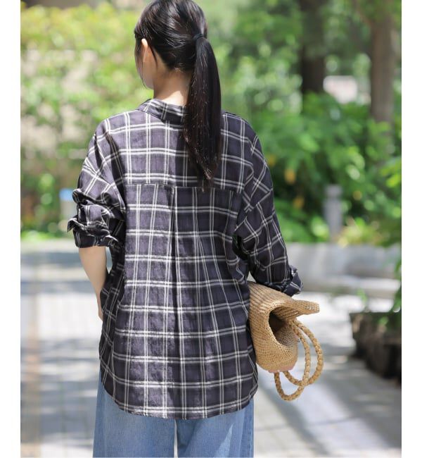 JOURNAL STANDARD relume「《予約》コットンチェックワッシャーシャツ」|シャツ・ブラウス|