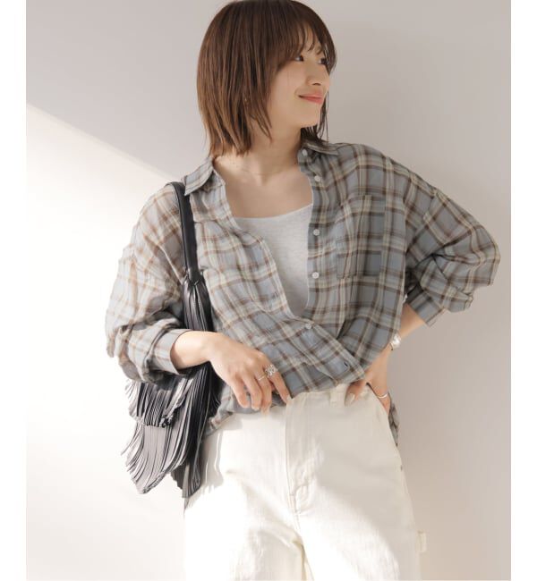 JOURNAL STANDARD relume「《予約》コットンチェックワッシャーシャツ」|シャツ・ブラウス|