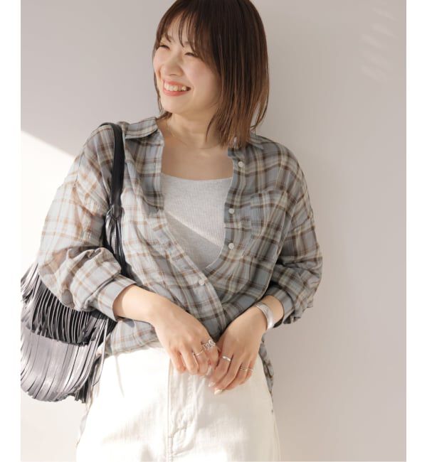 JOURNAL STANDARD relume「《予約》コットンチェックワッシャーシャツ」|シャツ・ブラウス|