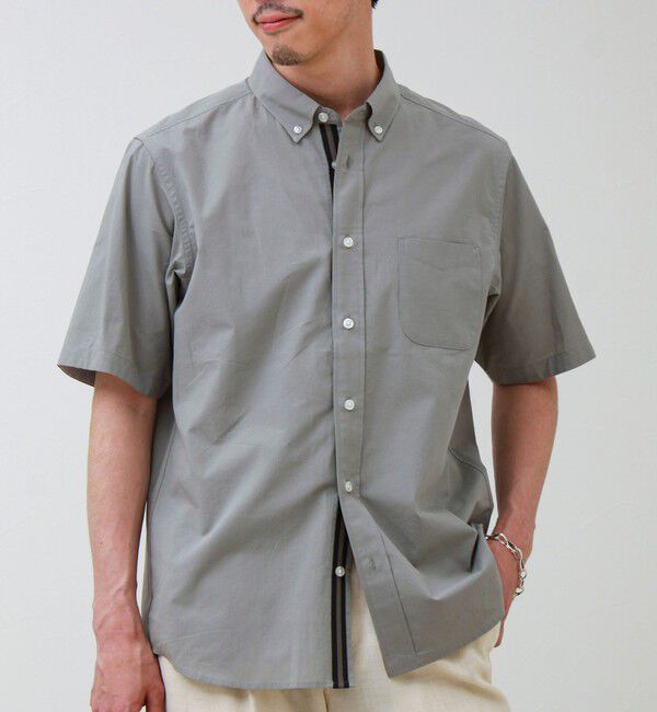 GLOSTER「オーバーフローサッカーニットテープS/Sシャツ」|シャツ・ブラウス|