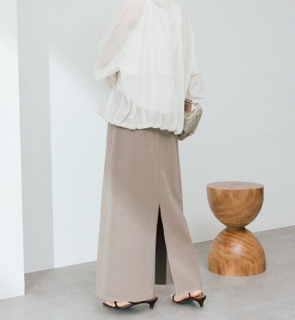  「【上品な艶感が華やかな印象に/軽量/手洗い可】グロッシーシアーブルゾン」|ブルゾン・スタジャン|