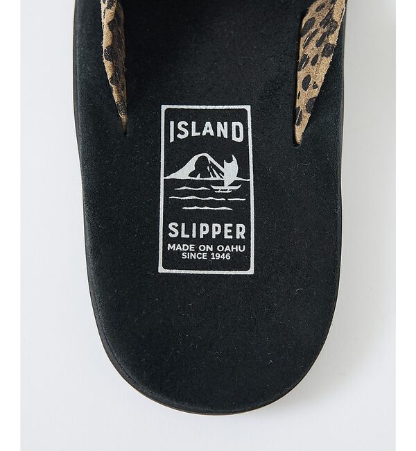 ABAHOUSE「【ISLAND SLIPPER / アイランドスリッパ】LEOPARD SAND」|サンダル|