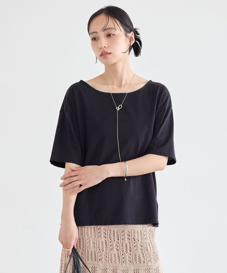 earth music&ecology「【接触冷感】バックデザインカットプルオーバー」|Tシャツ・カットソー|