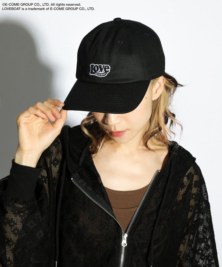 Green Parks「■LOVEBOAT ロゴ刺繍CAP」|その他|Black