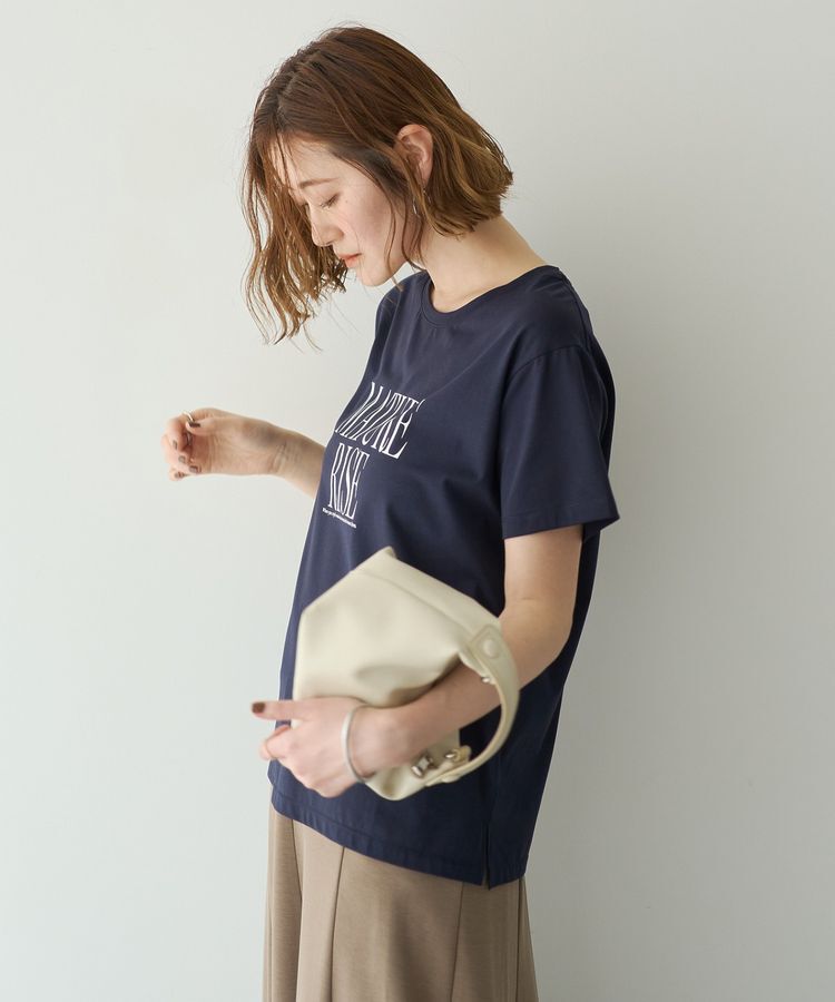 YECCA VECCA「【接触冷感】メッセージロゴTee」|Tシャツ・カットソー|