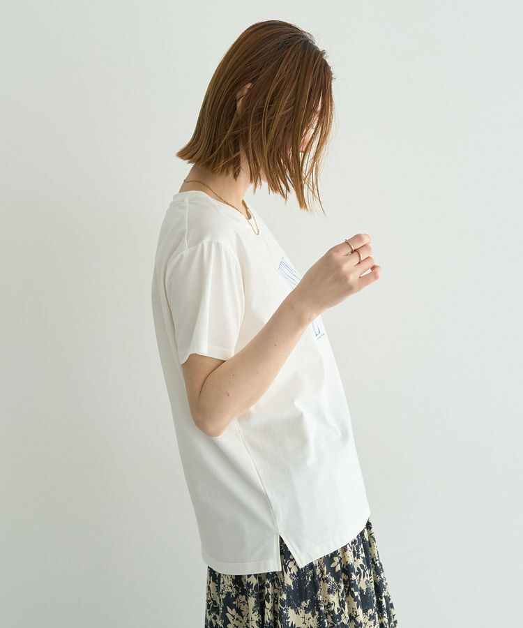 YECCA VECCA「【接触冷感】メッセージロゴTee」|Tシャツ・カットソー|