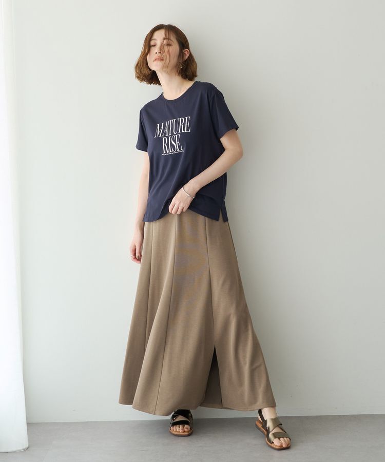 YECCA VECCA「【接触冷感】メッセージロゴTee」|Tシャツ・カットソー|
