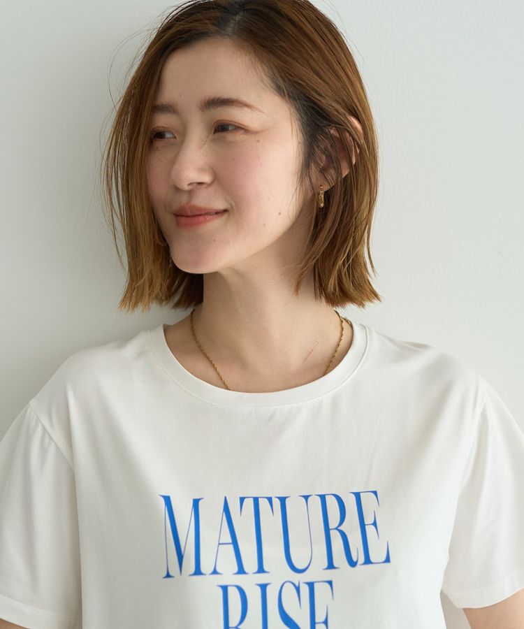 YECCA VECCA「【接触冷感】メッセージロゴTee」|Tシャツ・カットソー|