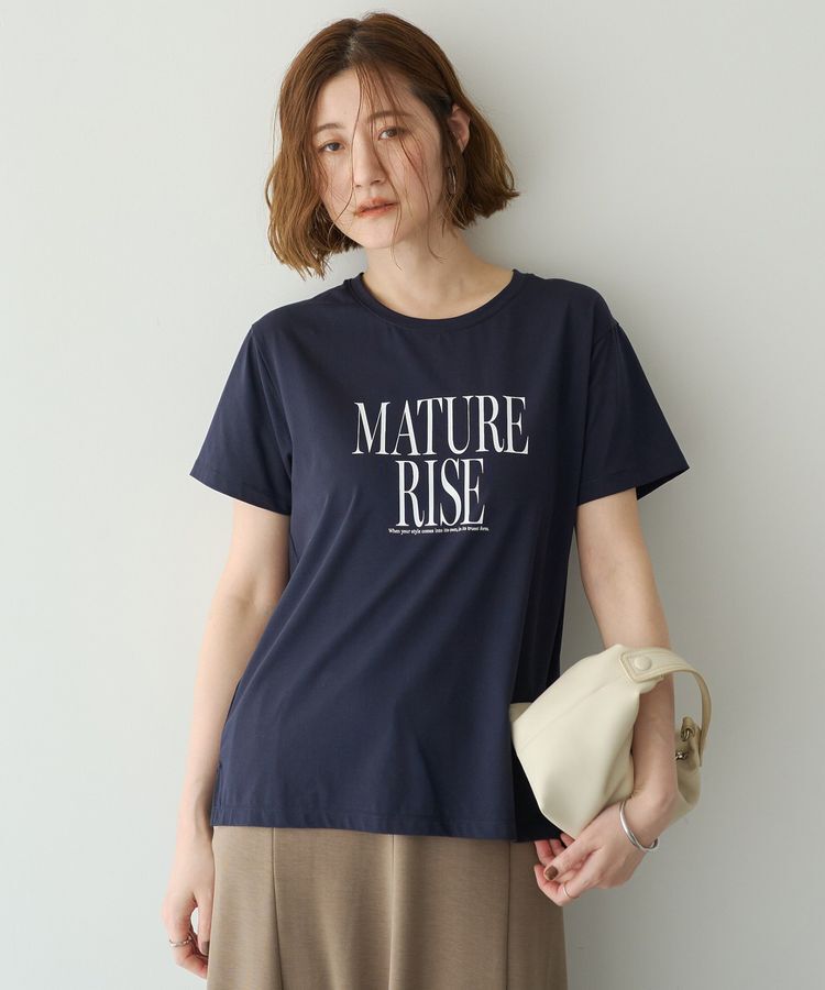 YECCA VECCA「【接触冷感】メッセージロゴTee」|Tシャツ・カットソー|C