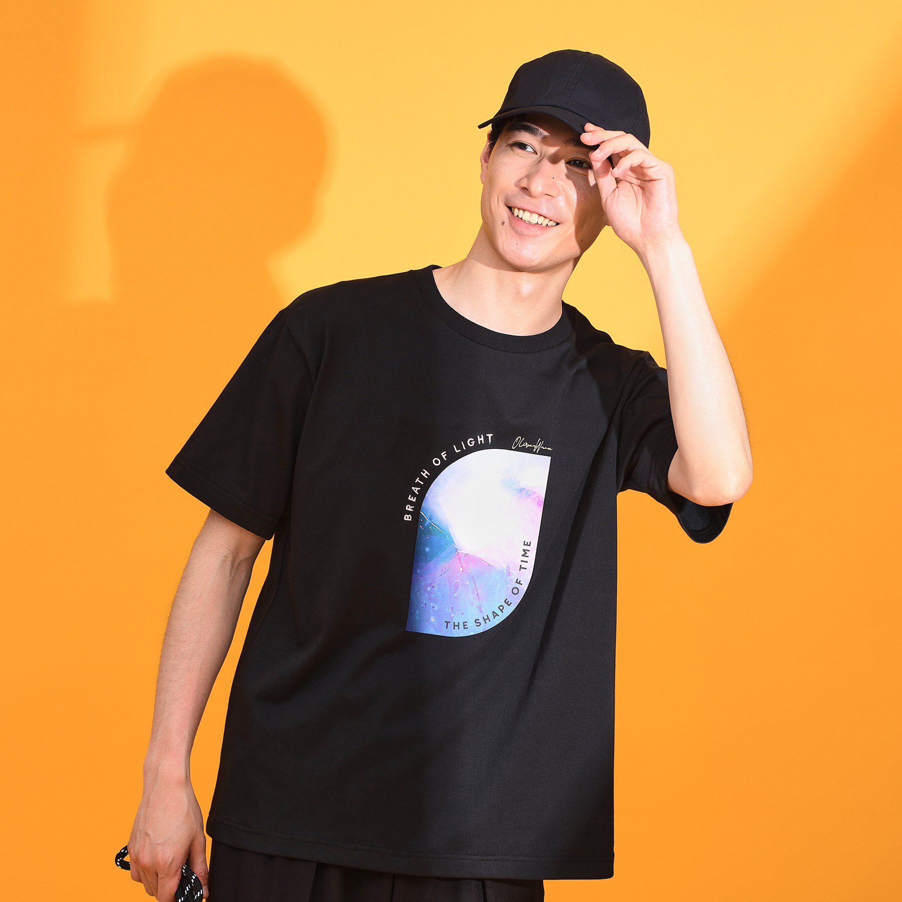 THE SHOP TK「アートグラフィック 半袖Tシャツ 洗濯機OK」|Tシャツ・カットソー|ブラック(019)