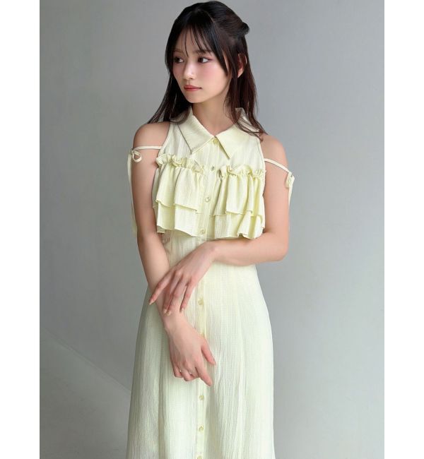 RESEXXY「ラッフルマーメイドシャツワンピース」|ワンピース|