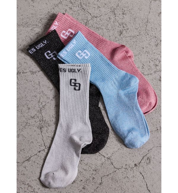 GYDA「GG BUNNY FACEラメSOX」|ソックス|