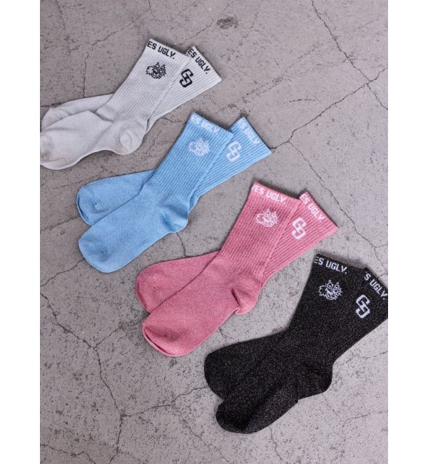 GYDA「GG BUNNY FACEラメSOX」|ソックス|