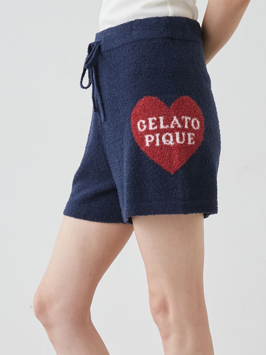 gelato pique「【接触冷感】スムーズィー HEART ジャガードショートパンツ」|ルームウェア|